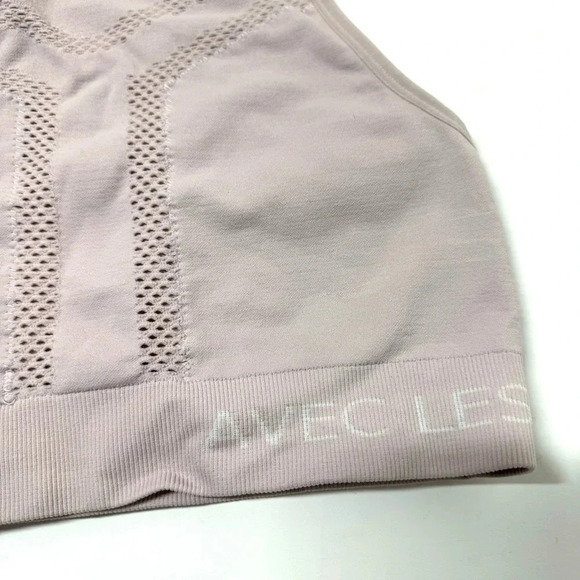 Avec Les Filles Pale Pink Ports Bra Size Medium - Picture 3 of 6